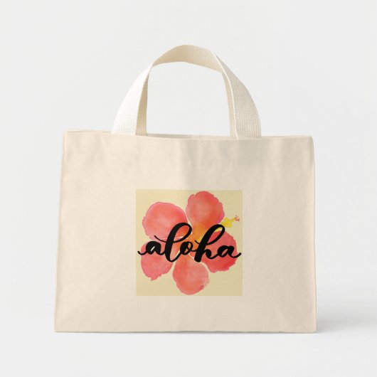 Aloha Hibiscus Canvas tas (Voorkant)