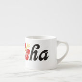 Aloha Hibiscus - flat Hawaii design + jouw ideeën Espresso Kop (Rechts)