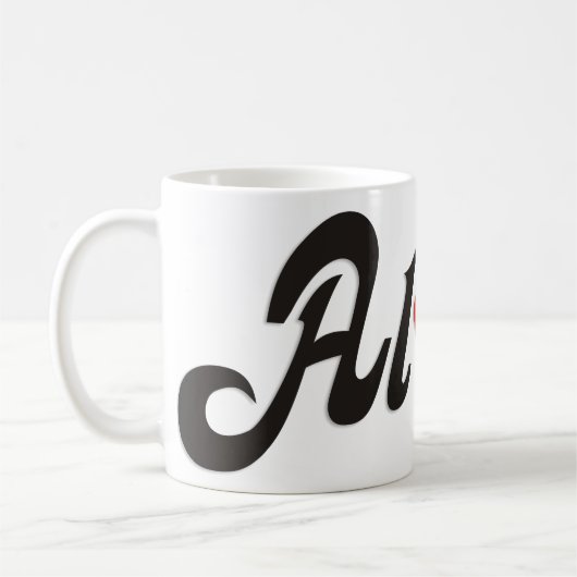 Aloha Hibiscus - flat Hawaii design + jouw ideeën Koffiemok (Links)