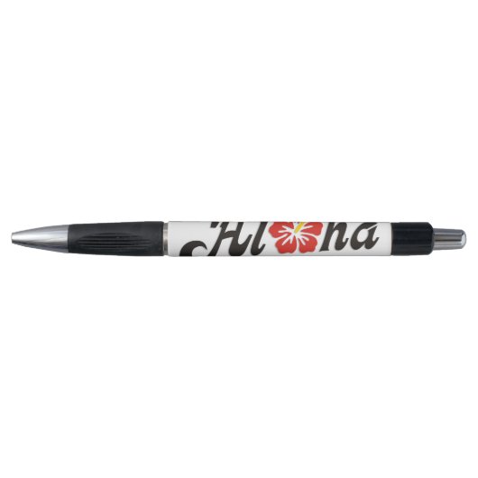 Aloha Hibiscus - flat Hawaii design + jouw ideeën Pen (Voorkant)