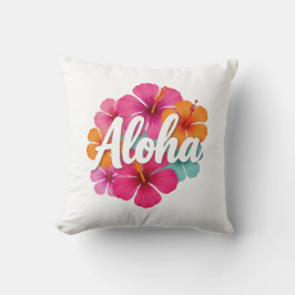 Aloha Hibiscus Hawaiiaanse Droom Ontwerp Hawaii Va Kussen
