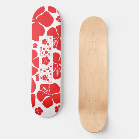 Aloha Hibiscus Persoonlijk Skateboard (Voorkant)