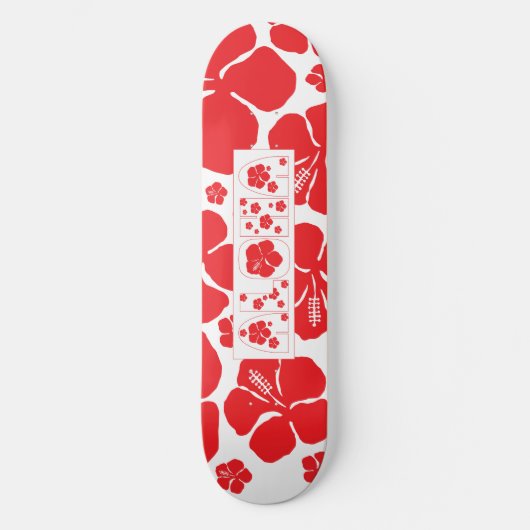 Aloha Hibiscus Persoonlijk Skateboard (Voorkant)