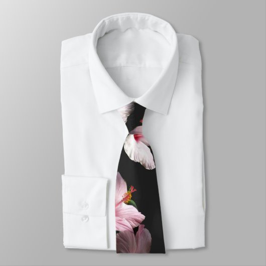 Aloha Hibiscus Pink Duo Wedding Stropdas (Gebonden)