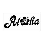 Aloha Hibiscus - solide Hawaii ontwerp + uw ideeën Zelfinktende Stempel (Design)