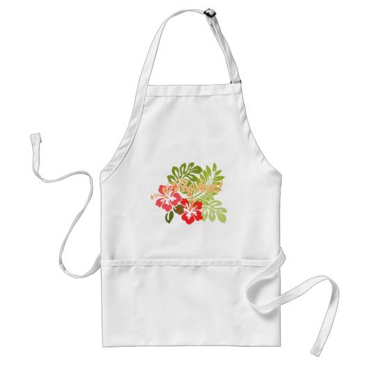 Aloha Hibiscus Standaard Schort (Voorkant)
