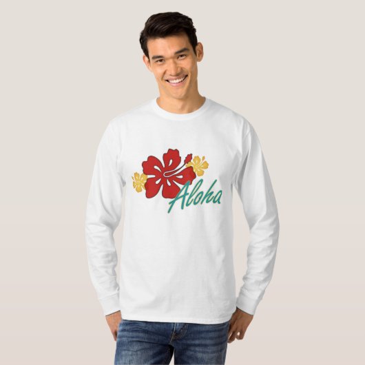 Aloha Hibiscus T-shirt (Voorkant volledig)