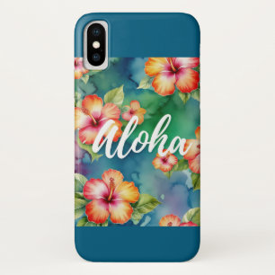 Aloha Hibiscus Tropische Waterverf Floral Design Case-Mate iPhone Case