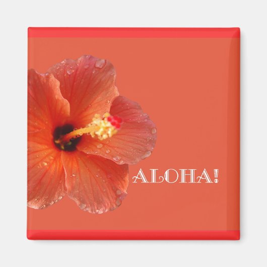 Aloha! Hibiscusmagneet Magneet (Voorkant)