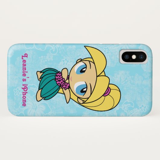 Aloha Honeys Blond Hula Girl Hawaiian Hibiscus Case-Mate iPhone Case (Achterkant (horizontaal))
