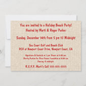  Aloha Honeys Christmas Holiday Hula Girl Palms Kaart (Achterkant)