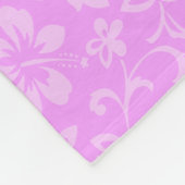 Aloha Honeys Coördinaat Hawaïaanse Hibiscus Fleece Deken (Hoek)