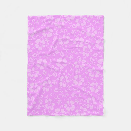 Aloha Honeys Coördinaat Hawaïaanse Hibiscus Fleece Deken (Voorkant)