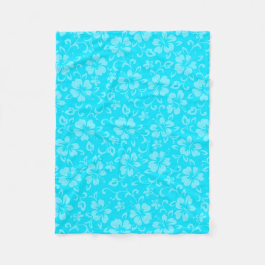 Aloha Honeys Coördinaat Hawaïaanse Hibiscus Fleece Deken (Voorkant)