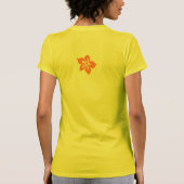 "Aloha Honeys" Dames t-shirt in Geel (Achterkant)