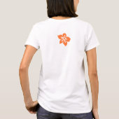 "Aloha Honeys" Dames T-shirt in Geel (Achterkant)