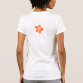 "Aloha Honeys" Dames t-shirt in Geel (Achterkant)