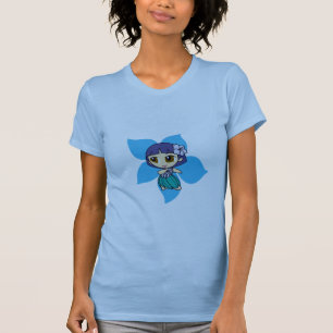 "Aloha Honeys" Dames t-shirt in het Bleek blauw