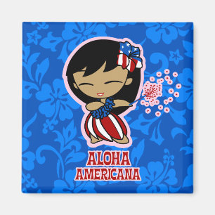 Aloha Honeys Firecracker Hula Meisje Magneten