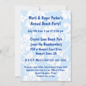 Aloha Honeys Hawaiian Beach Patriottische Uitnodig Kaart (Achterkant)