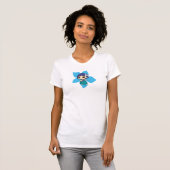 Aloha Honeys Hawaiian Hibiscus Hula Meisje T-shirt (Voorkant volledig)
