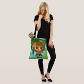 Aloha Honeys Hawaiian Hula Girl Beach Tote Bag (Op model)