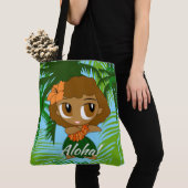 Aloha Honeys Hawaiian Hula Girl Beach Tote Bag (Dichtbij)