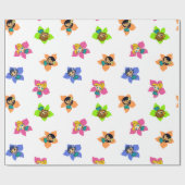 Aloha Honeys Hawaiian Hula Meisje Inpakpapier (Vlak)