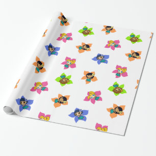Aloha Honeys Hawaiian Hula Meisje Inpakpapier