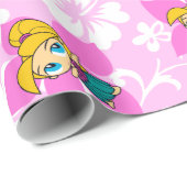 Aloha Honeys Hawaiian Hula Meisje Inpakpapier (Rol Hoek)