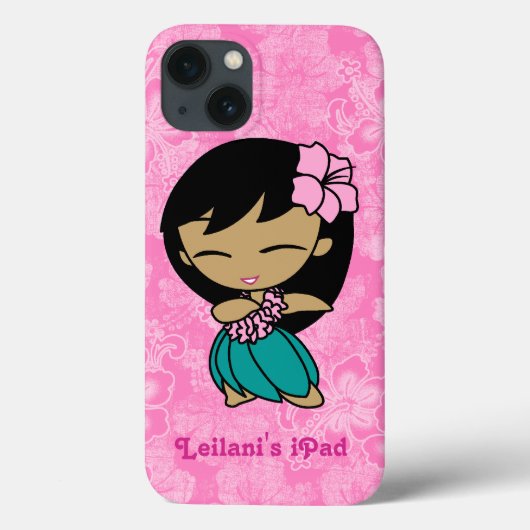 Aloha Honeys Hawaiian Hula Meisje iPad Air Case (Achterkant)