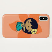 Aloha Honeys Hawaiian Papaya Hibiscus Hula Girl Case-Mate iPhone Case (Achterkant (horizontaal))
