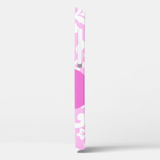 Aloha Honeys Hawaiian Pink Pareau Hula Girl Case-Mate iPhone Case (Achterkant / Links)