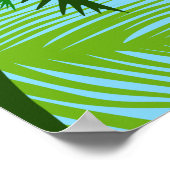 Aloha Honeys Hawaiian Sinaasappel Hibiscus Hula Gi Poster (Hoek)