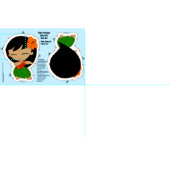 Aloha Honeys Hula Girl Doll Kit and Pattern Stof (Delen)