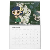 Aloha Honeys Hula Girl Floral 2018 Agenda Kalender (Jan 2026)