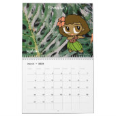Aloha Honeys Hula Girl Hawaiian Floral Kalender (Mar 2026)