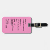 Aloha Honeys Hula Girl Hibiscus Bagagelabels (Voorkant horizontaal)