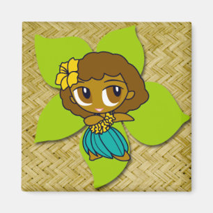 Aloha Honeys Hula Girl Magnets Magneet