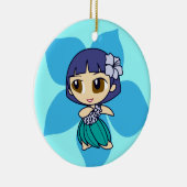 Aloha Honeys Hula Girl Ornaments Keramisch Ornament (Rechts)