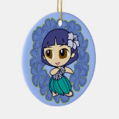 Aloha Honeys Hula Girl Ornaments Keramisch Ornament (Rechts)