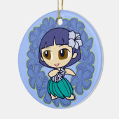 Aloha Honeys Hula Girl Ornaments Keramisch Ornament (Links)