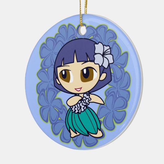 Aloha Honeys Hula Girl Ornaments Keramisch Ornament (Links)
