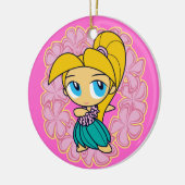 Aloha Honeys Hula Girl Ornaments Keramisch Ornament (Links)