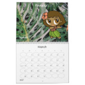 Aloha Honeys Hula Meisje Bloemen 2011 Kalender (Mar 2027)