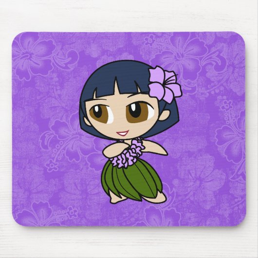 Aloha honeys hula meisje hibiscus Muismatten (Voorkant)