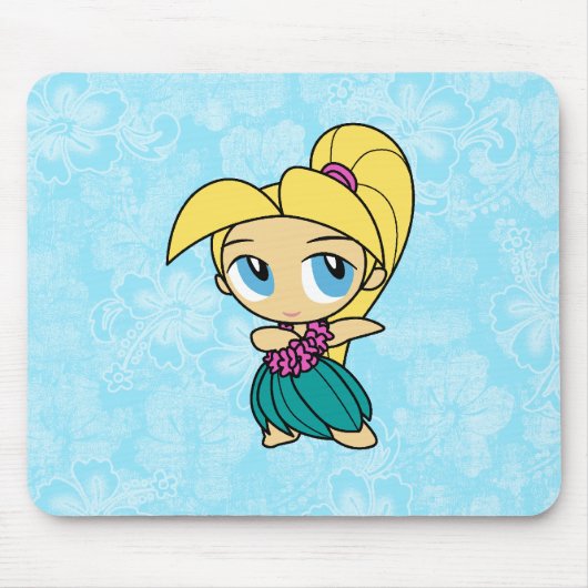 Aloha honeys hula meisje hibiscus Muismatten (Voorkant)