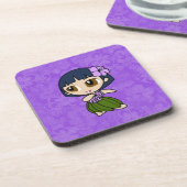 Aloha honeys hula meisje hibiscus Onderzetters (Linkerzijde)