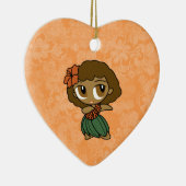 Aloha honeys hula meisje hibiscus Ornamenten (Rechts)