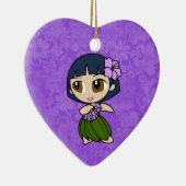 Aloha honeys hula meisje hibiscus Ornamenten (Rechts)